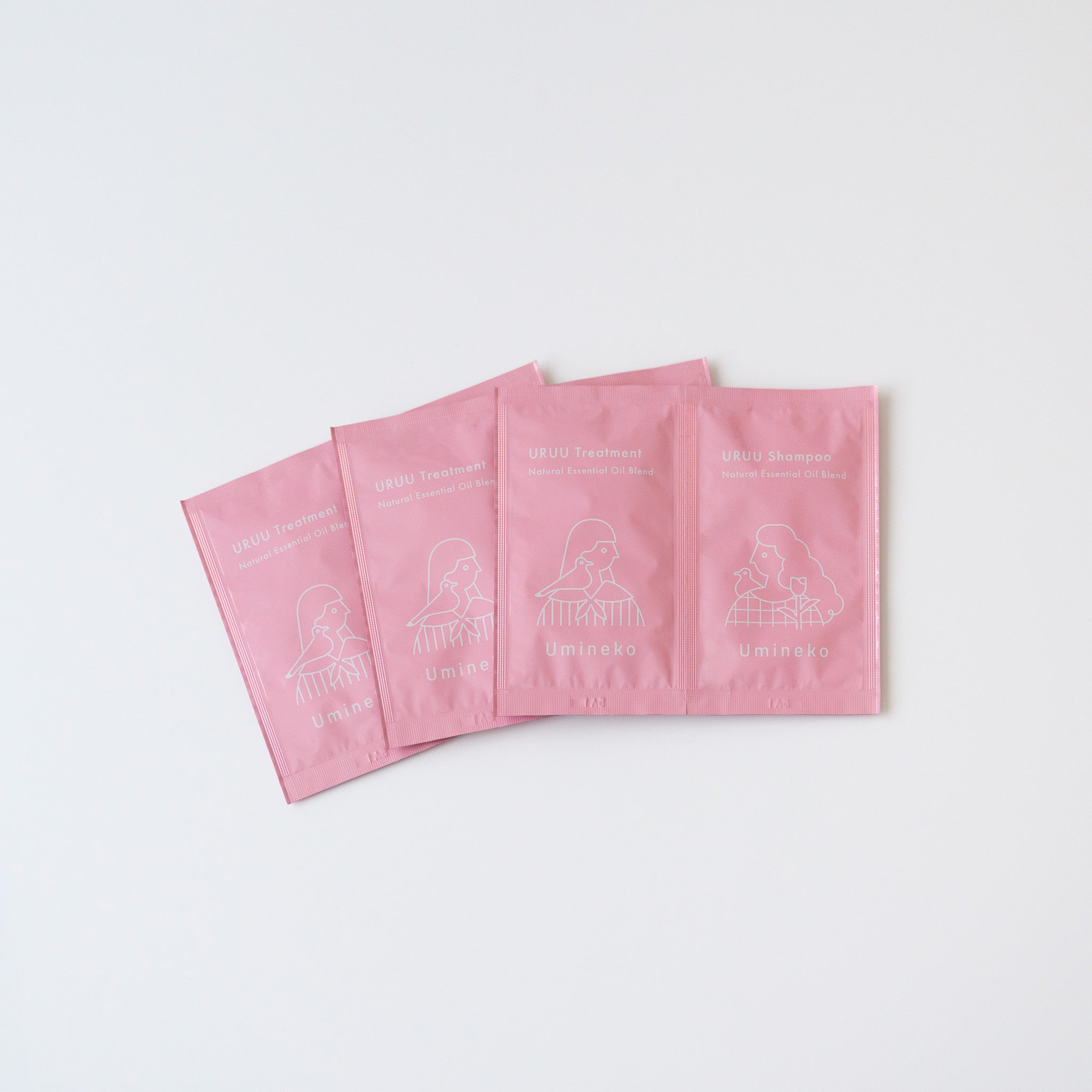 【送料無料】うるうシャンプー+うるうトリートメント ミニパウチ（10mL,10g）3点セット